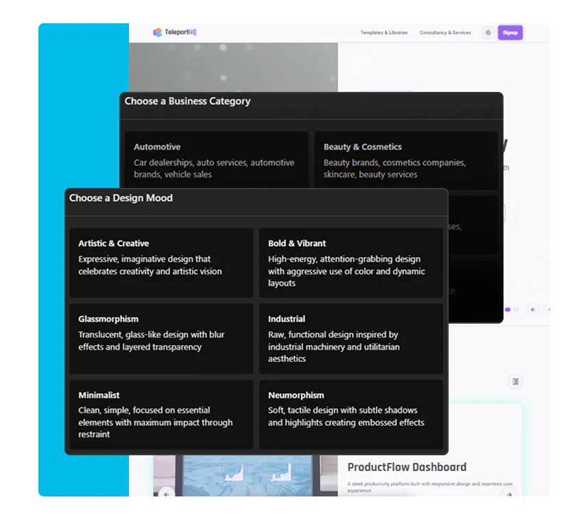 Flexible Ai website structure image